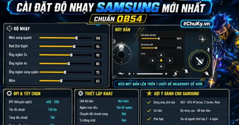 Nguyên tắc chỉnh độ nhạy free fire OB54 hiệu quả