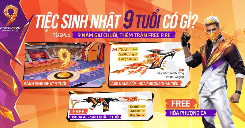 Hành Trình 9 Năm "Giữ Chuỗi": Đánh Giá Siêu Cập Nhật Sinh Nhật Free Fire Dưới Góc Nhìn Của Một Game Thủ Kỳ Cựu Trẻ Tuổi 1 Siêu Cập Nhật Sảnh Tiệc 3D_ Nơi _Gáy_ Và Tương Tác Đúng Nghĩa