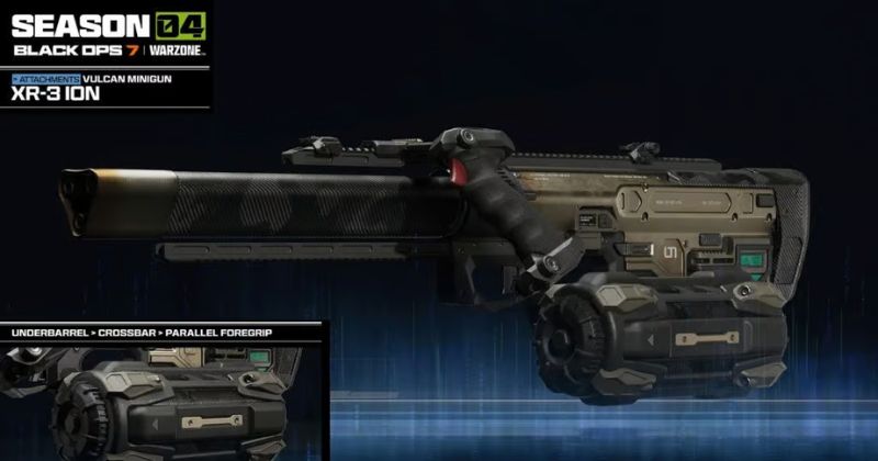 Phụ kiện mới siêu điên rồ của Black Ops 7 biến súng bắn tỉa (Sniper) thành súng sáu nòng (Minigun) 2 XR 3 Ion Vulcan Minigun la gi Phu kien thay doi hoan toan luat choi