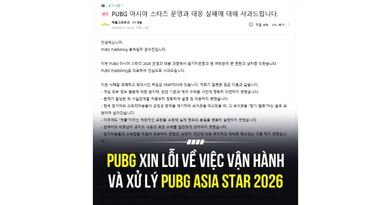 Mổ xẻ những điểm thiếu thỏa đáng trong tâm thư xin lỗi của nhà phát hành