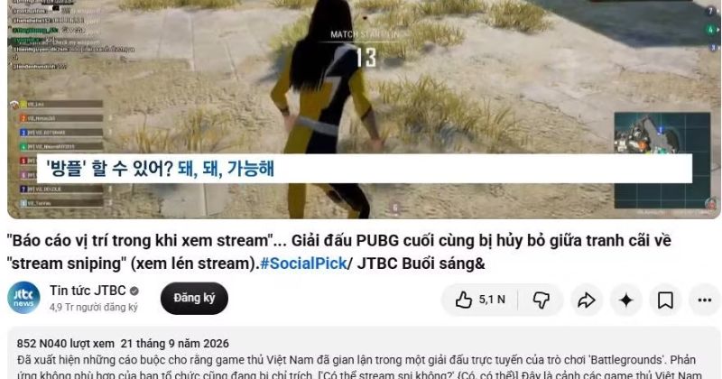 Nguồn cơn drama PUBG căng nhất bùng nổ tại giải đấu PUBG Asia Stars 2026