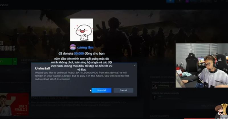 TanVuu xóa game trên livestream và tương lai của Himass sau drama PUBG